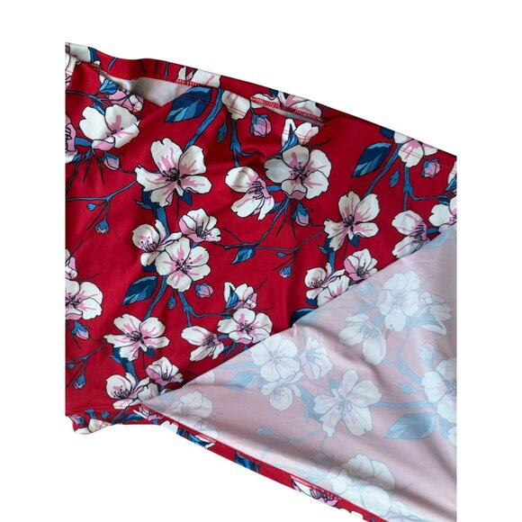 SPORT HALEY Red Tropical Floral Print Skort Size Large - Picture 5 of 8